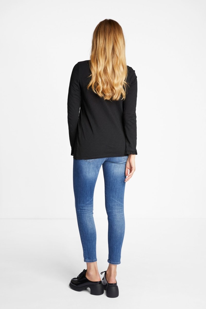 Longsleeve mit Frill-Kragen-Rich & Royal