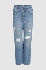 Vintage Straight Jeans mit destroyed Details - 100 % Bio-Baumwolle-Rich & Royal